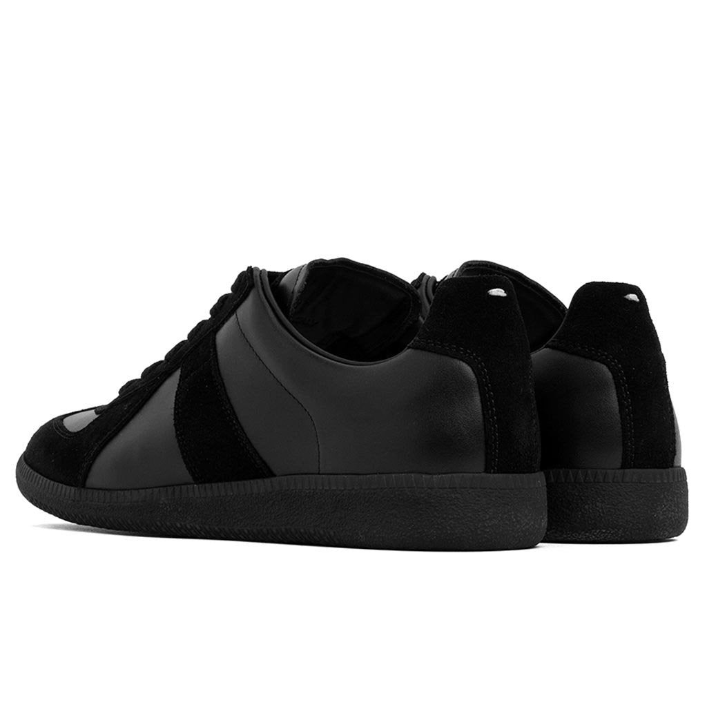MAISON MARGIELA REPLICA LOW TOP CALF SKIN - BLACK - 3