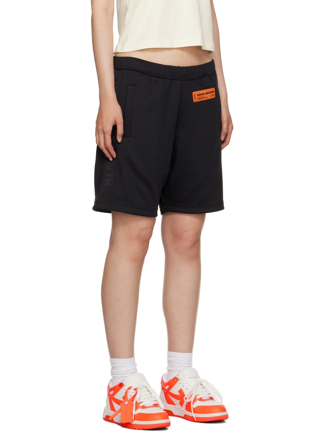 Black 'NF' Shorts - 2