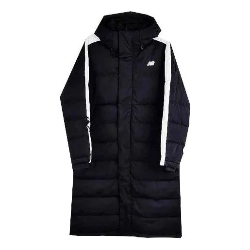 New Balance Casual Long Down Parka 'Black White' NP846051-BK - 1