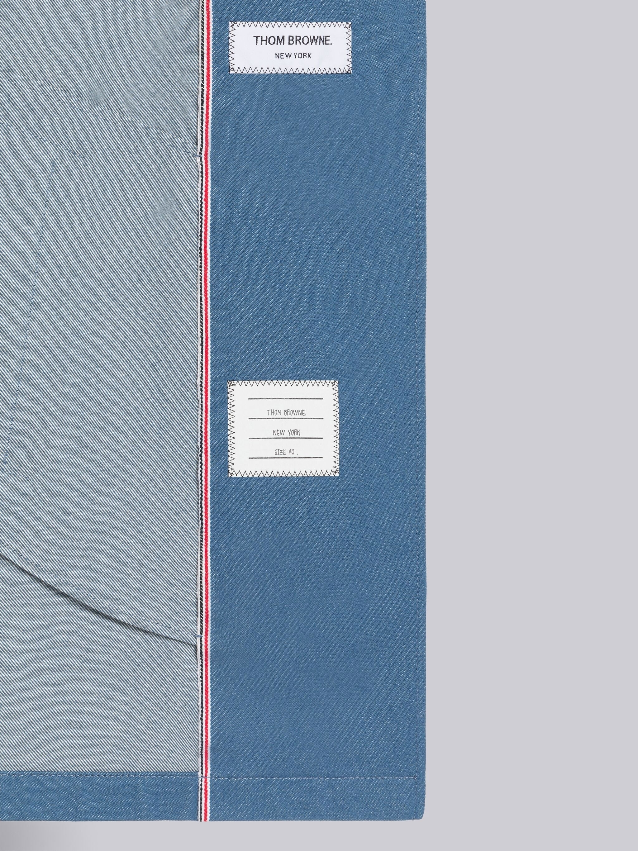 Selvedge Denim Cropped Car Coat - 5