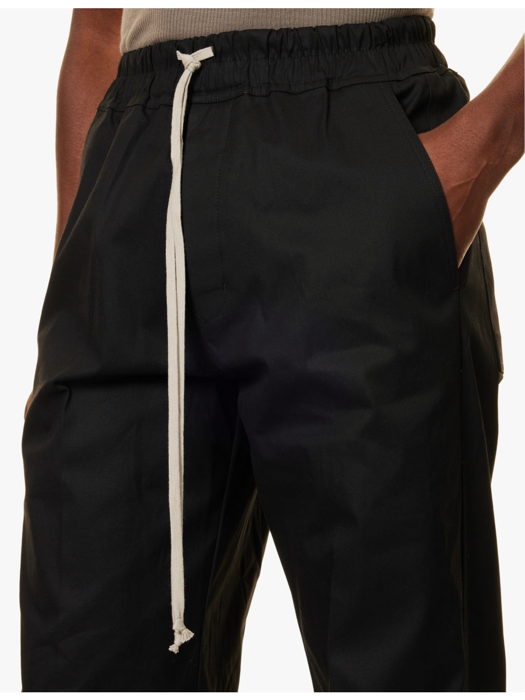 Dietrich drawstring-waist relaxed-fit cotton trousers - 5