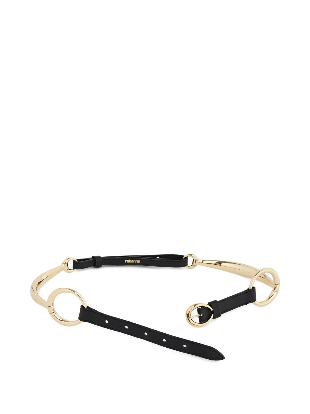 ring leather belt - 2