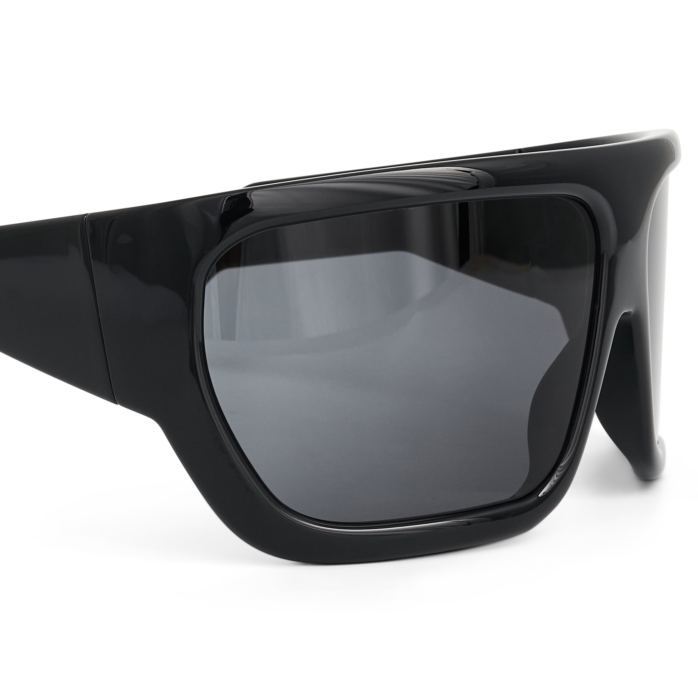 Shiny Davis Sunglasses in Black - 5