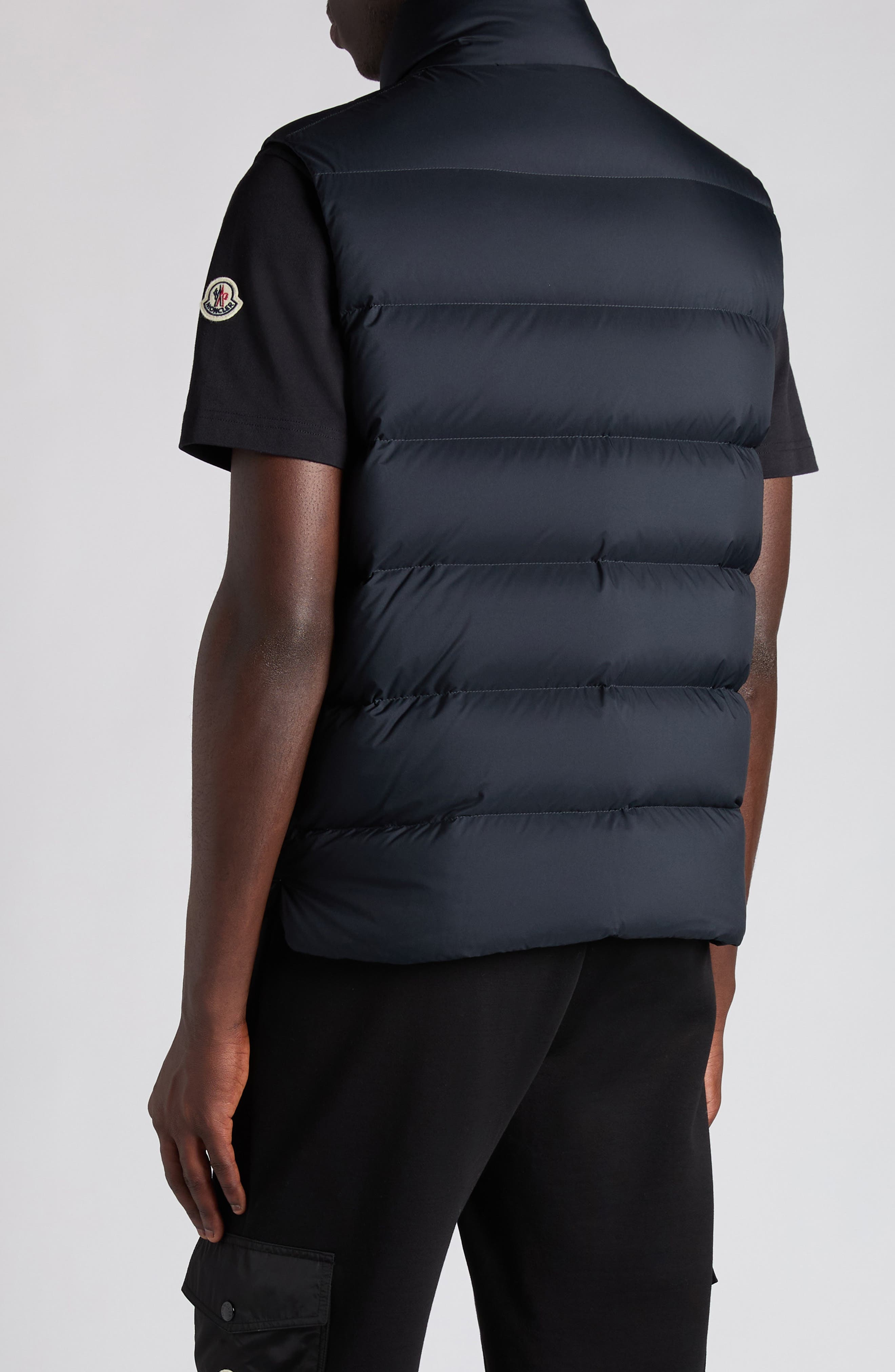 Moncler Tibb Water Repellent Down Puffer Vest in Black at Nordstrom - 3