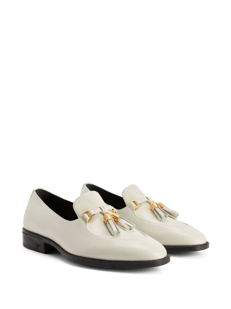 tassel leather loafers - 2
