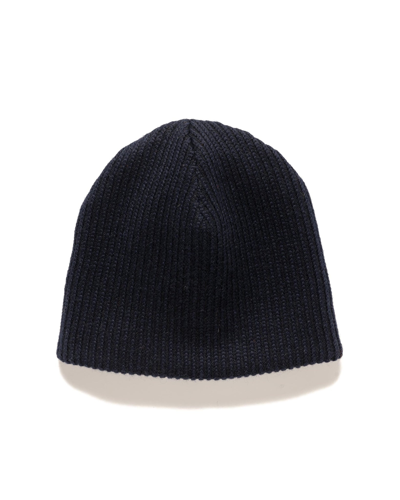 Beanie Wool Poly Sweater Knit Navy - 1