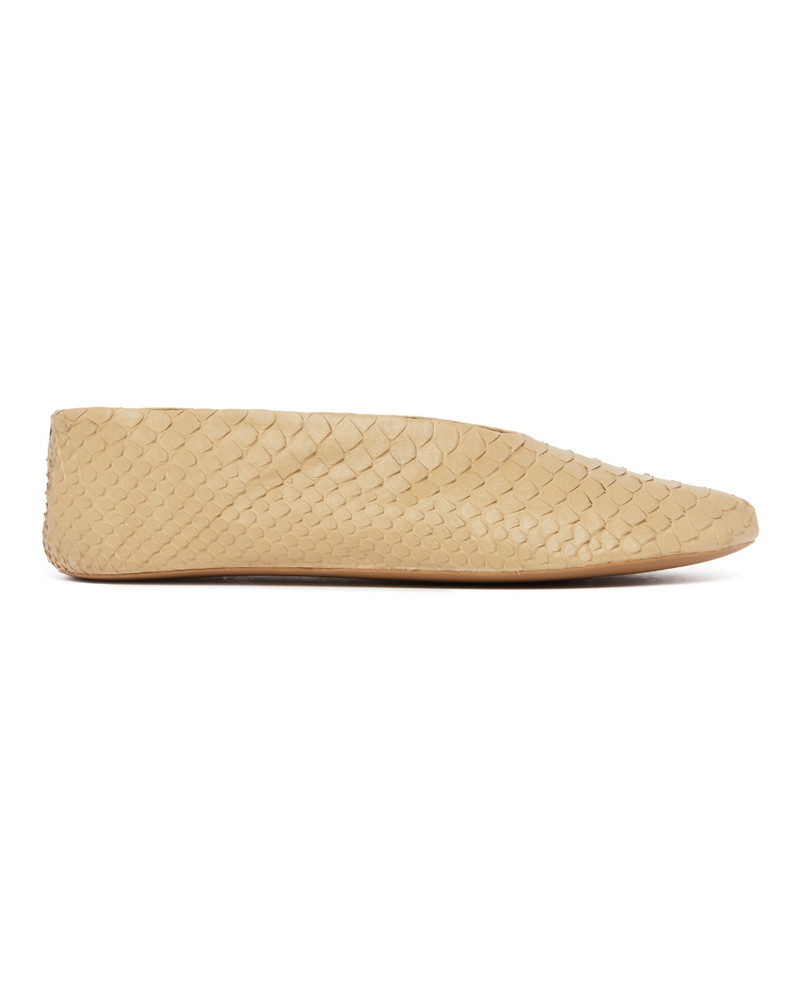 The Row Beige Stella Ballet Flats outlook