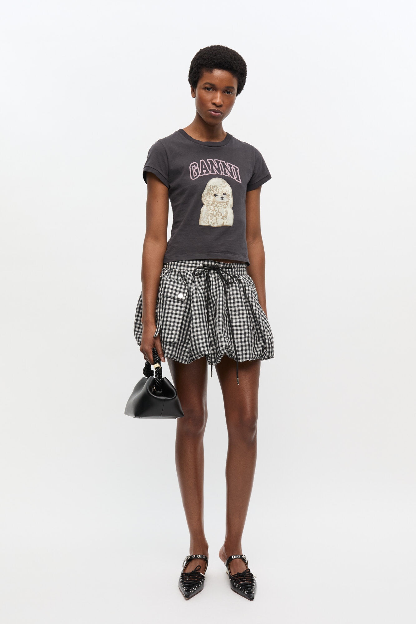 BLACK POODLE GRAPHIC T-SHIRT - 3