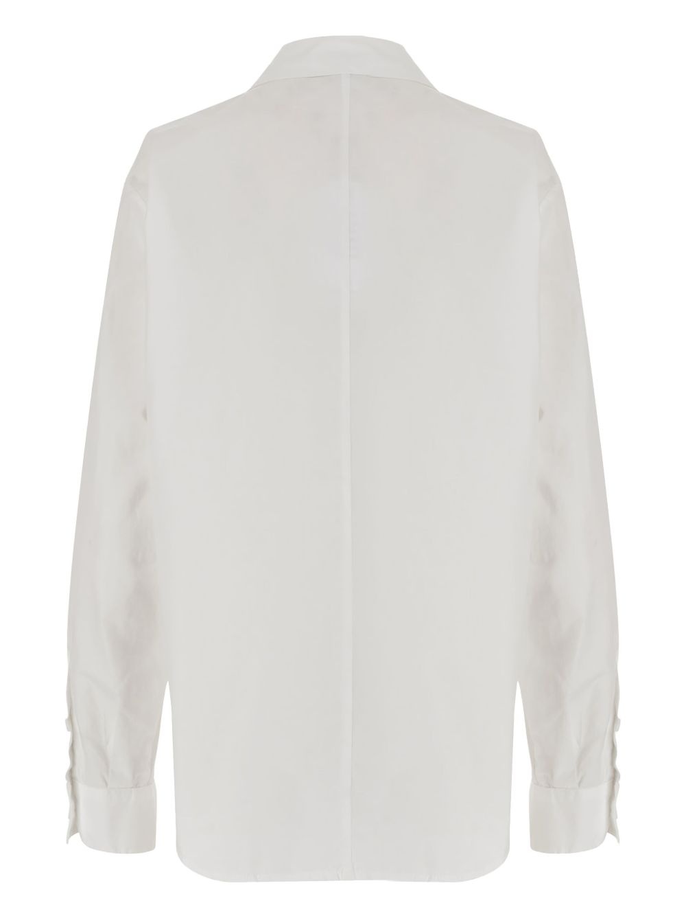 double-breasted cotton blazer - 2