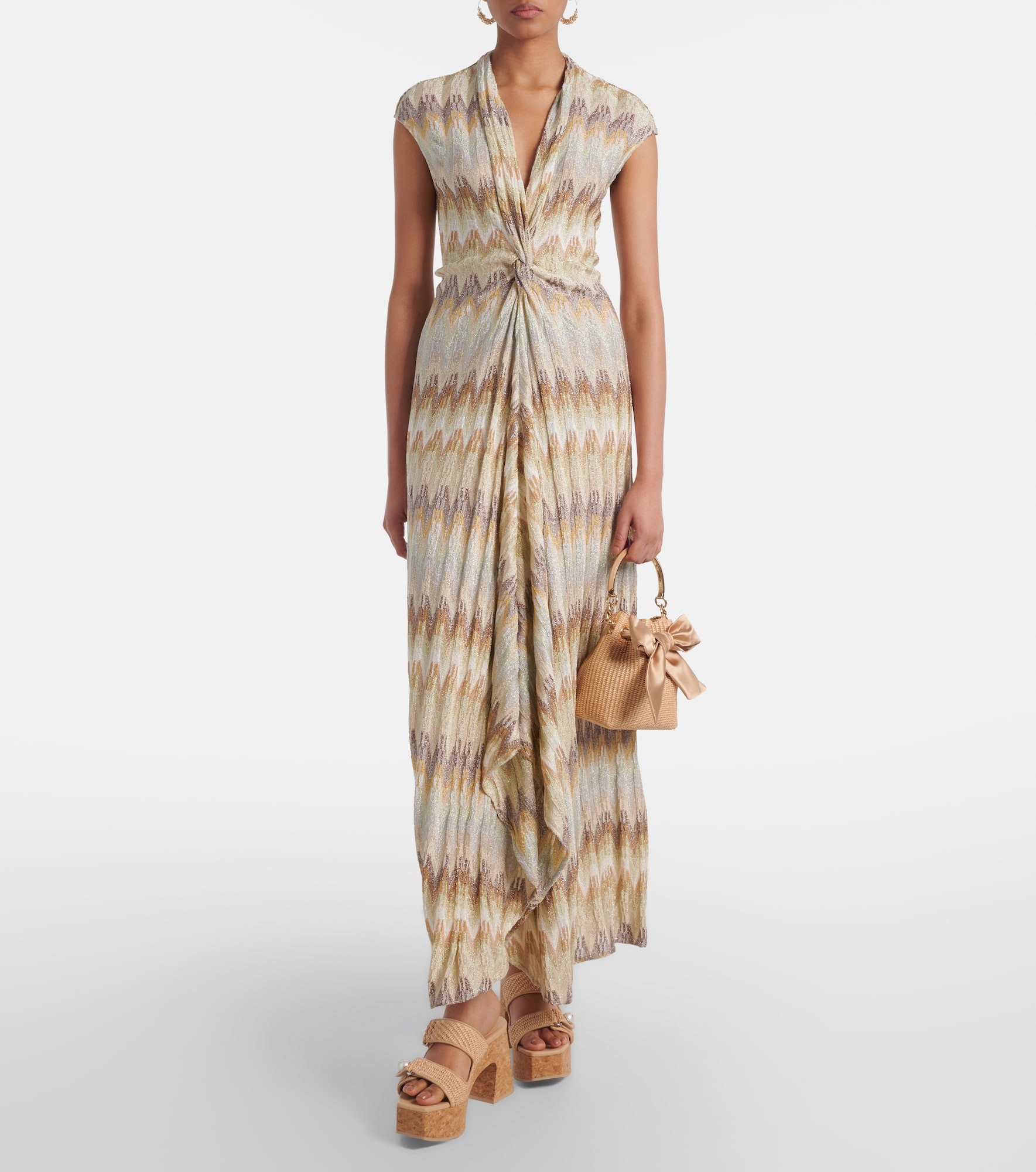 Bon Bon raffia bucket bag - 5