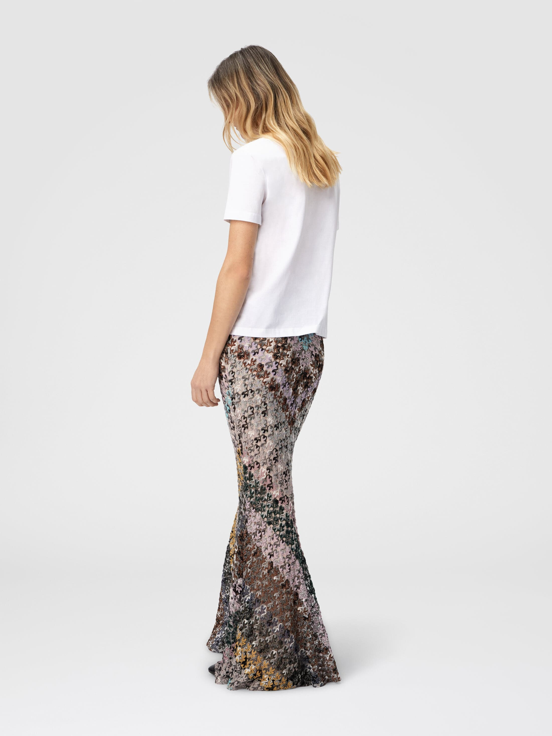 Missoni Short Sleeve T-shirt With Print And Logo in White/Pink at Nordstrom - 3