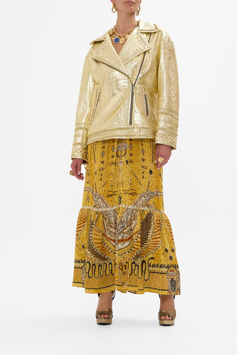 CAMILLA OVERSIZED LEATHER BIKER JACKET outlook