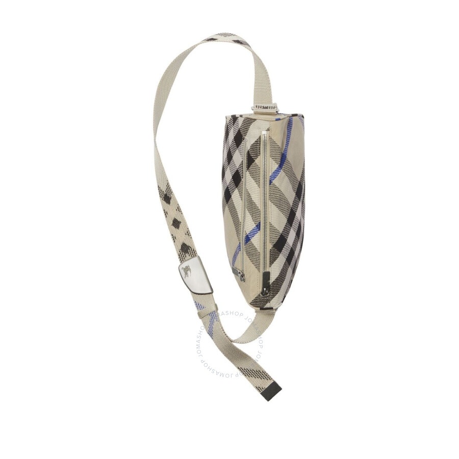 Burberry Small Shield Checked Pattern Messenger Bag - 4