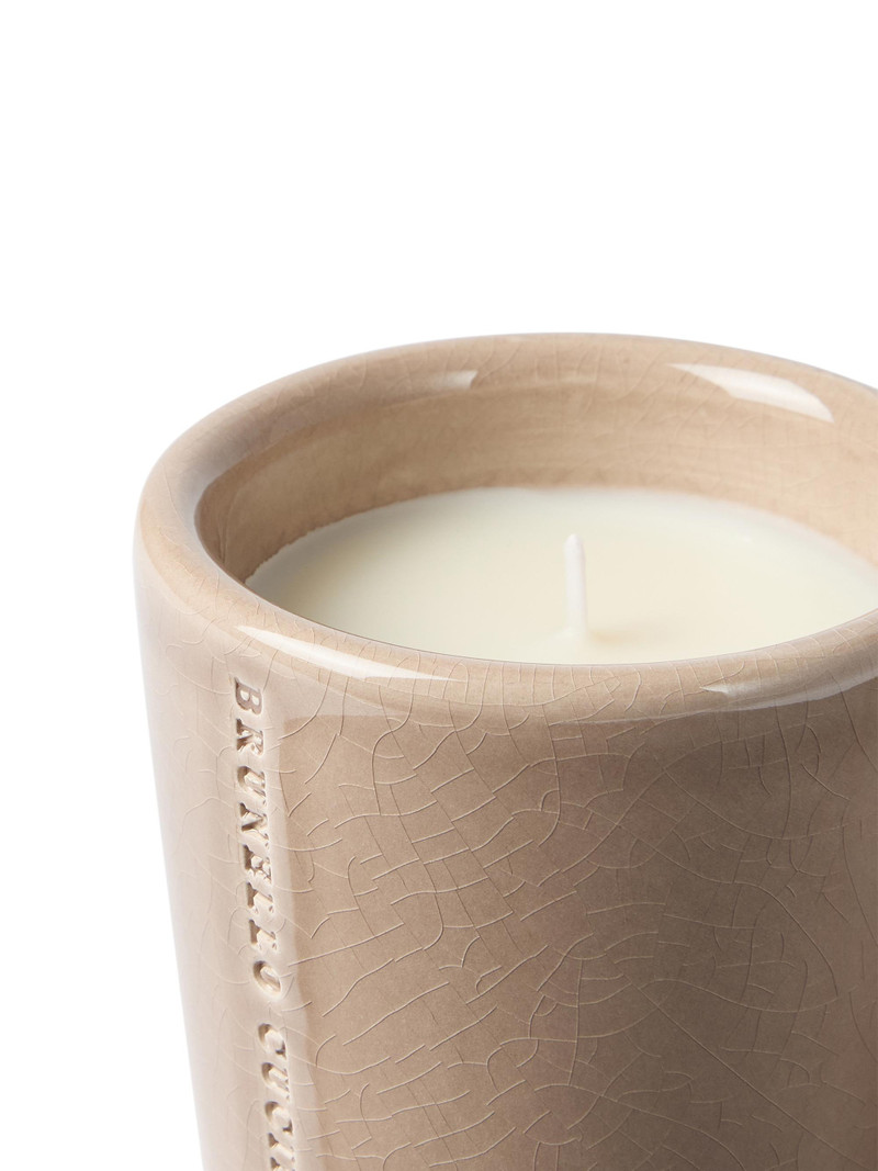 Scented Candle in Craquelé Ceramic Vessel - Mud 3