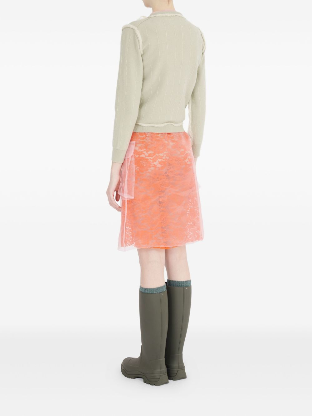 frayed cardigan - 5
