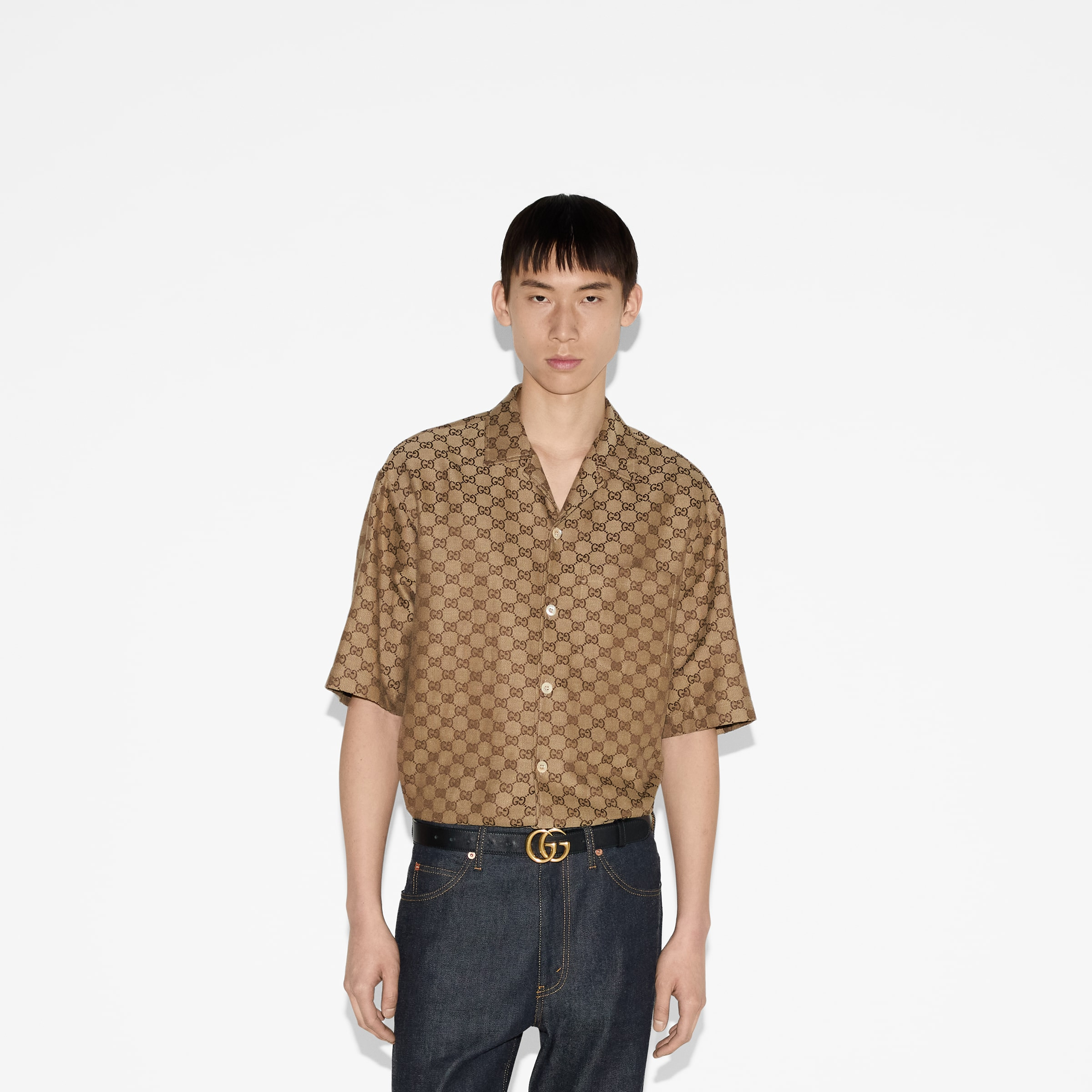 GG linen shirt - 3