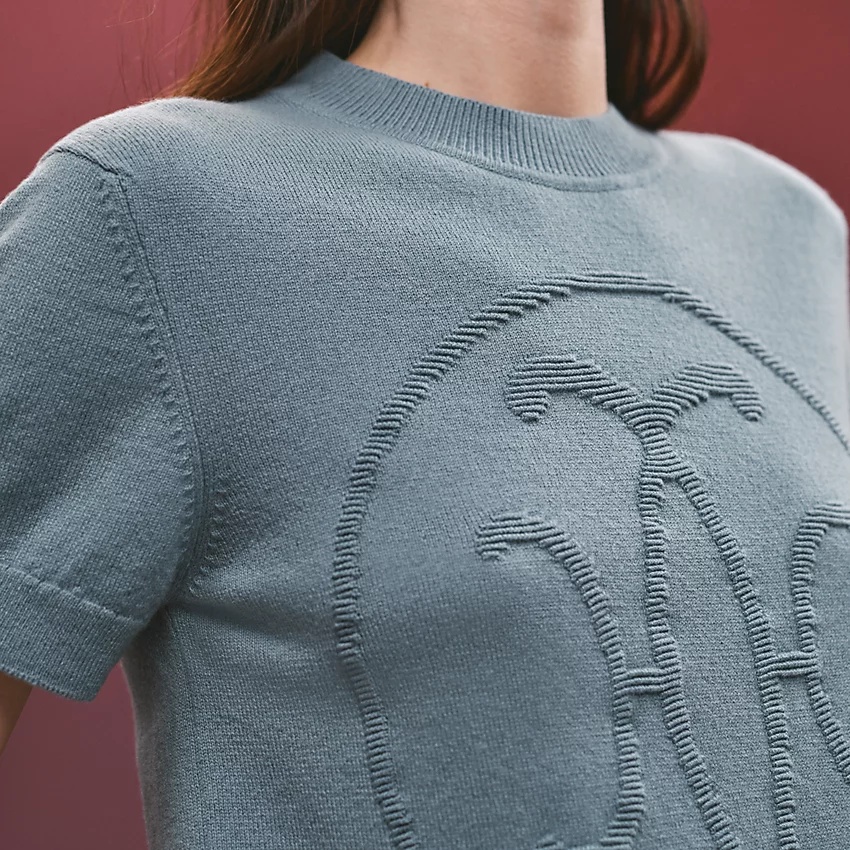 "H Lift" short-sleeve sweater - 3