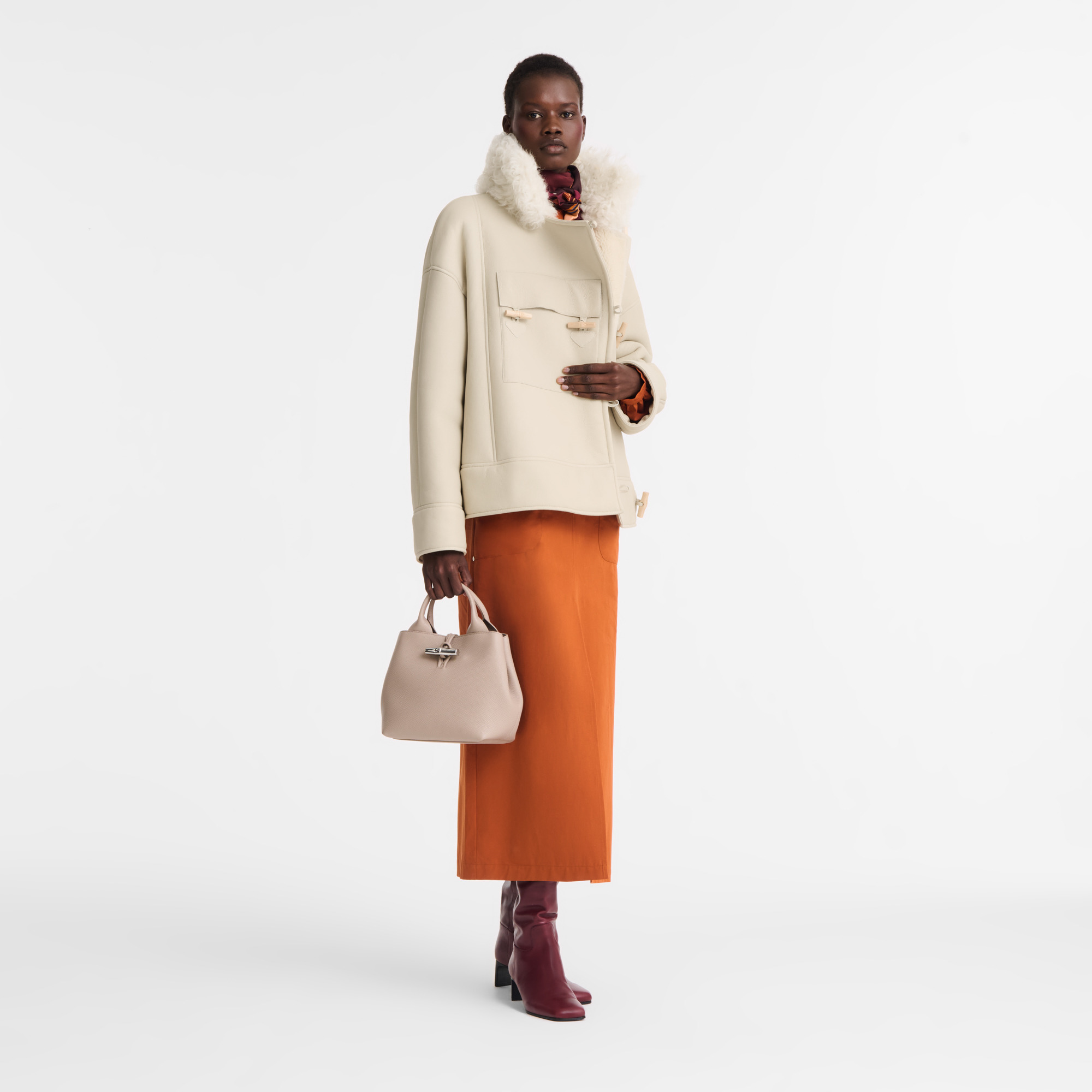 Le Roseau S Handbag Clay - Leather - 2