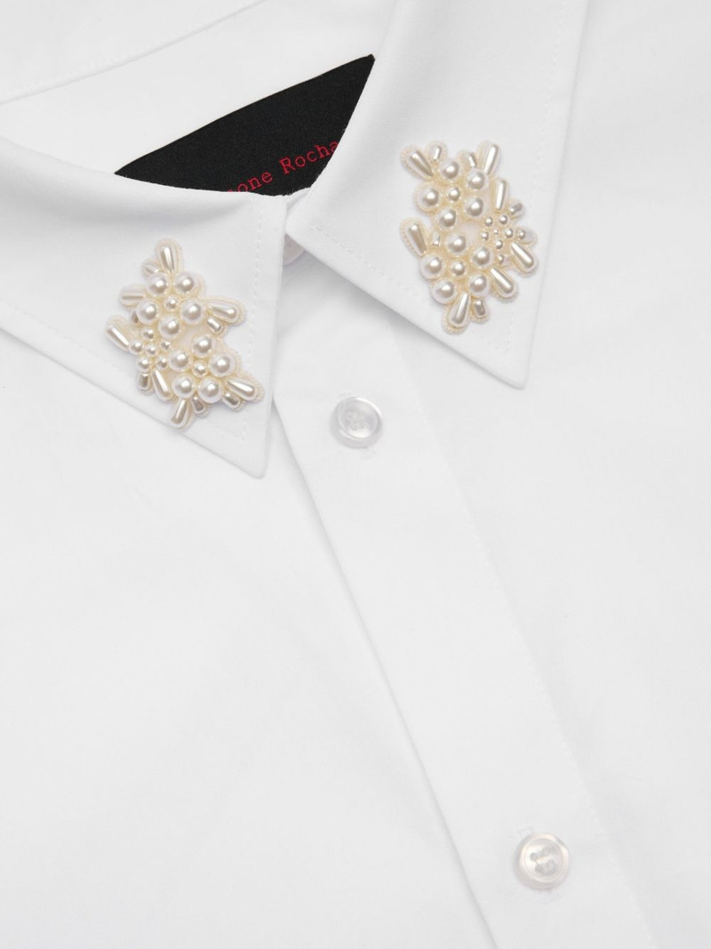 Simone Rocha pearl-embellished shirt outlook