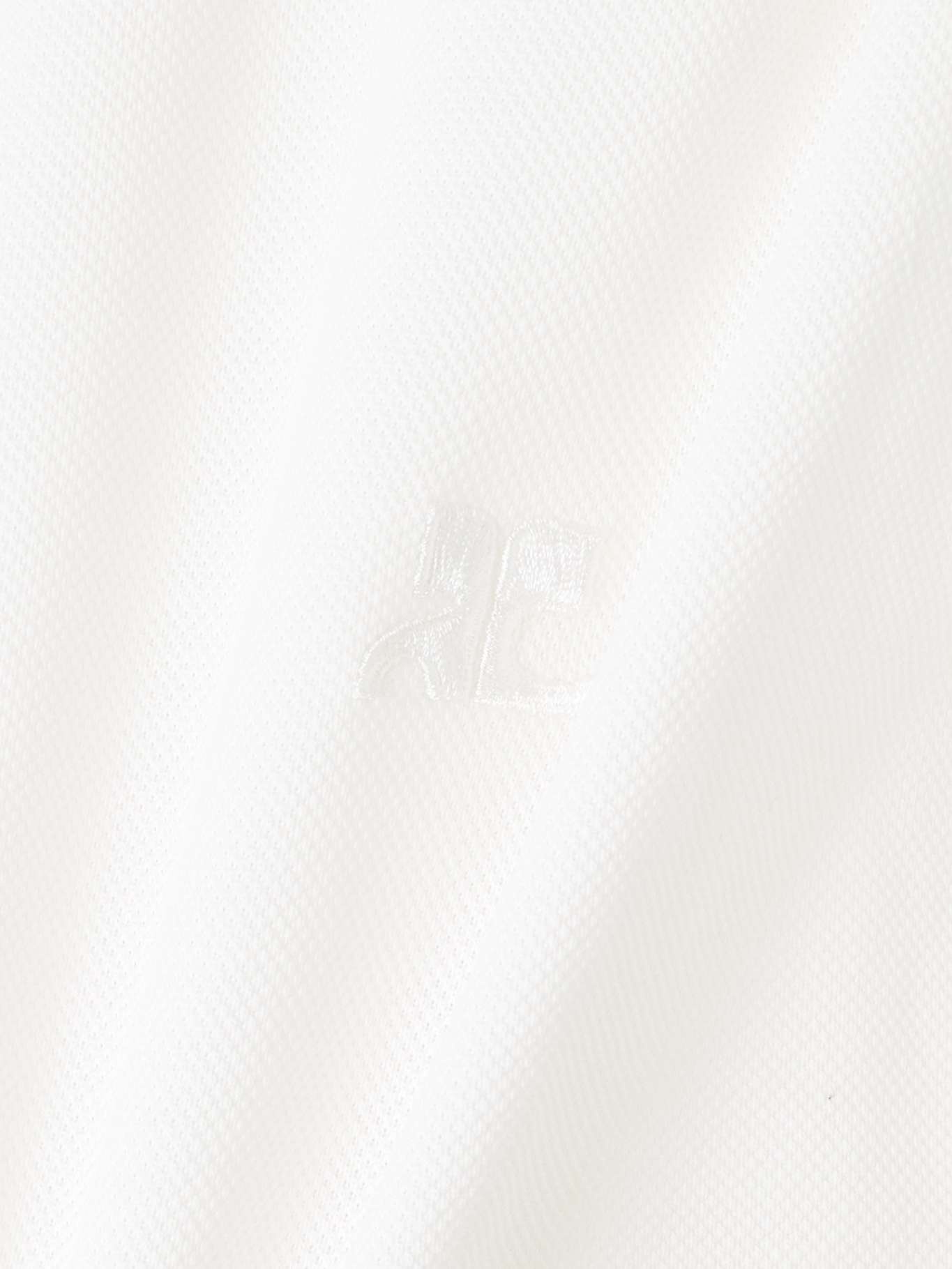 Twisted-front cotton-piqué polo top White - 4