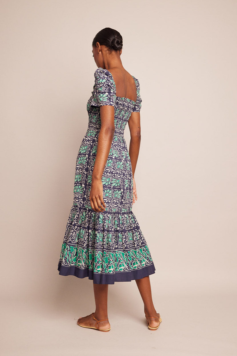 Moulin Dress A Smocked Silhouette Adorned In A Bohemian Print 4