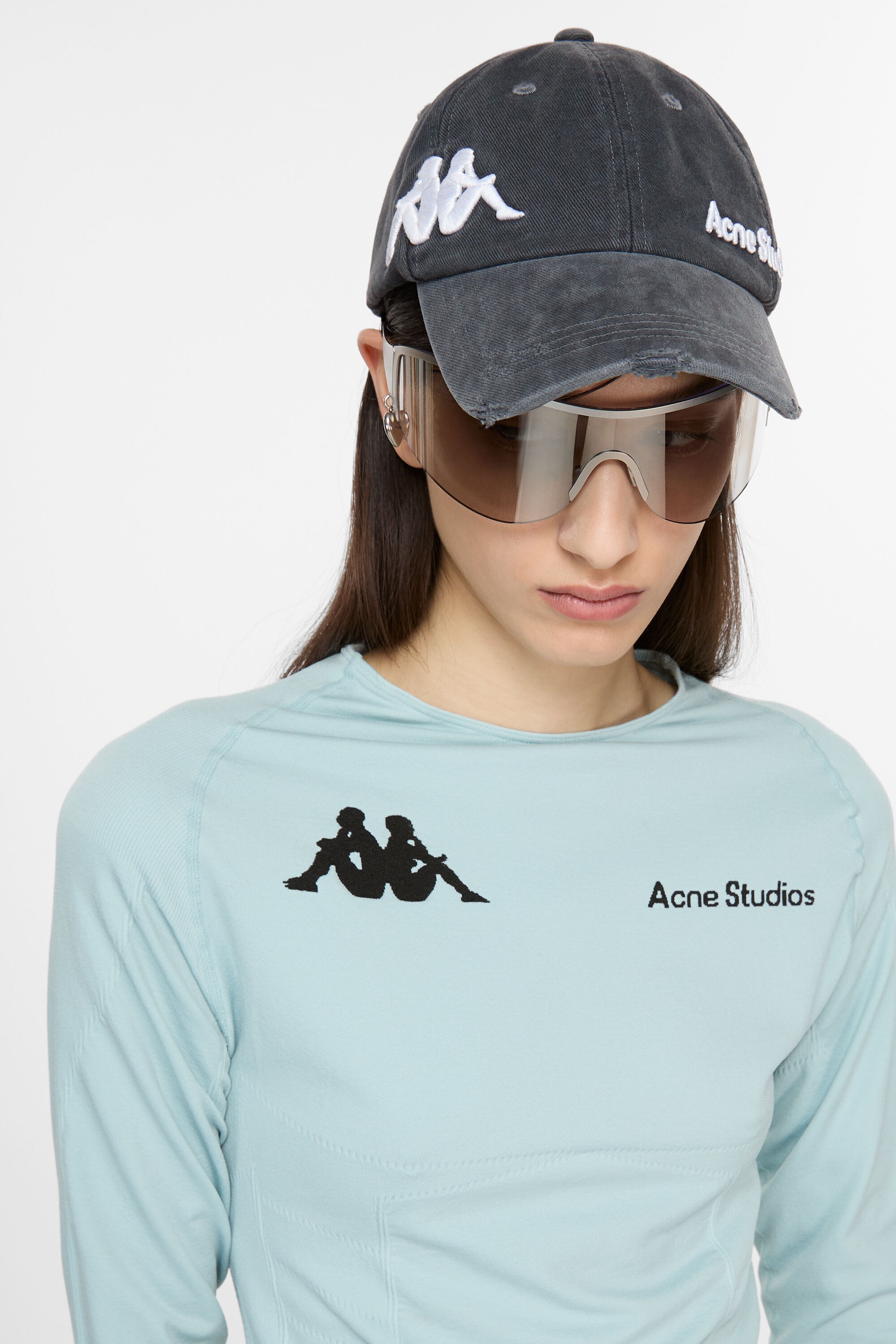Twill logo cap - Acne Studios x Kappa - Black - 2