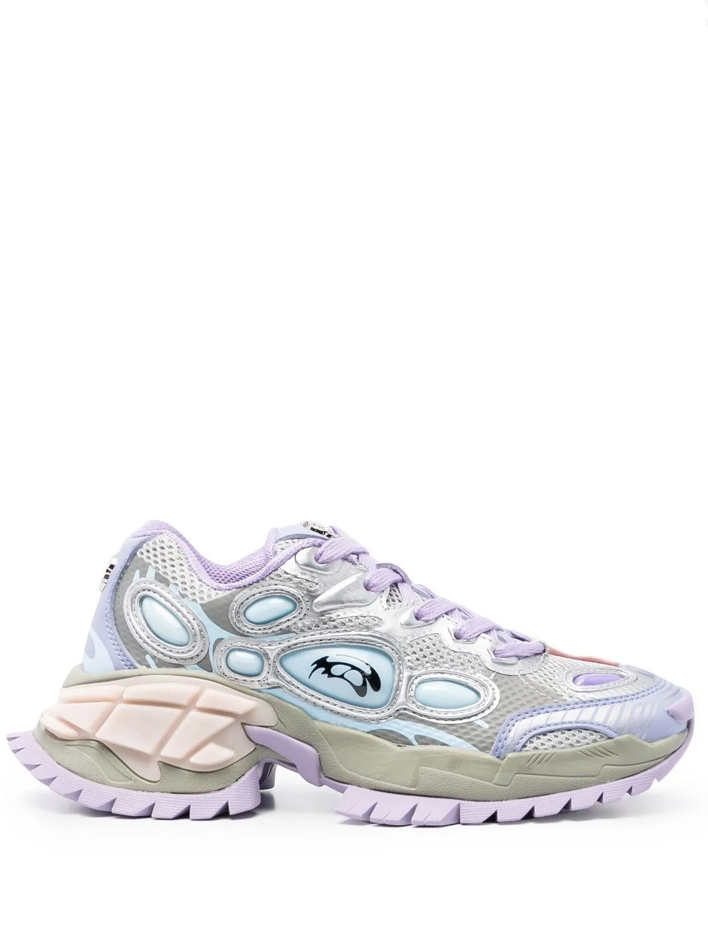 panelled chunky sneakers - 1