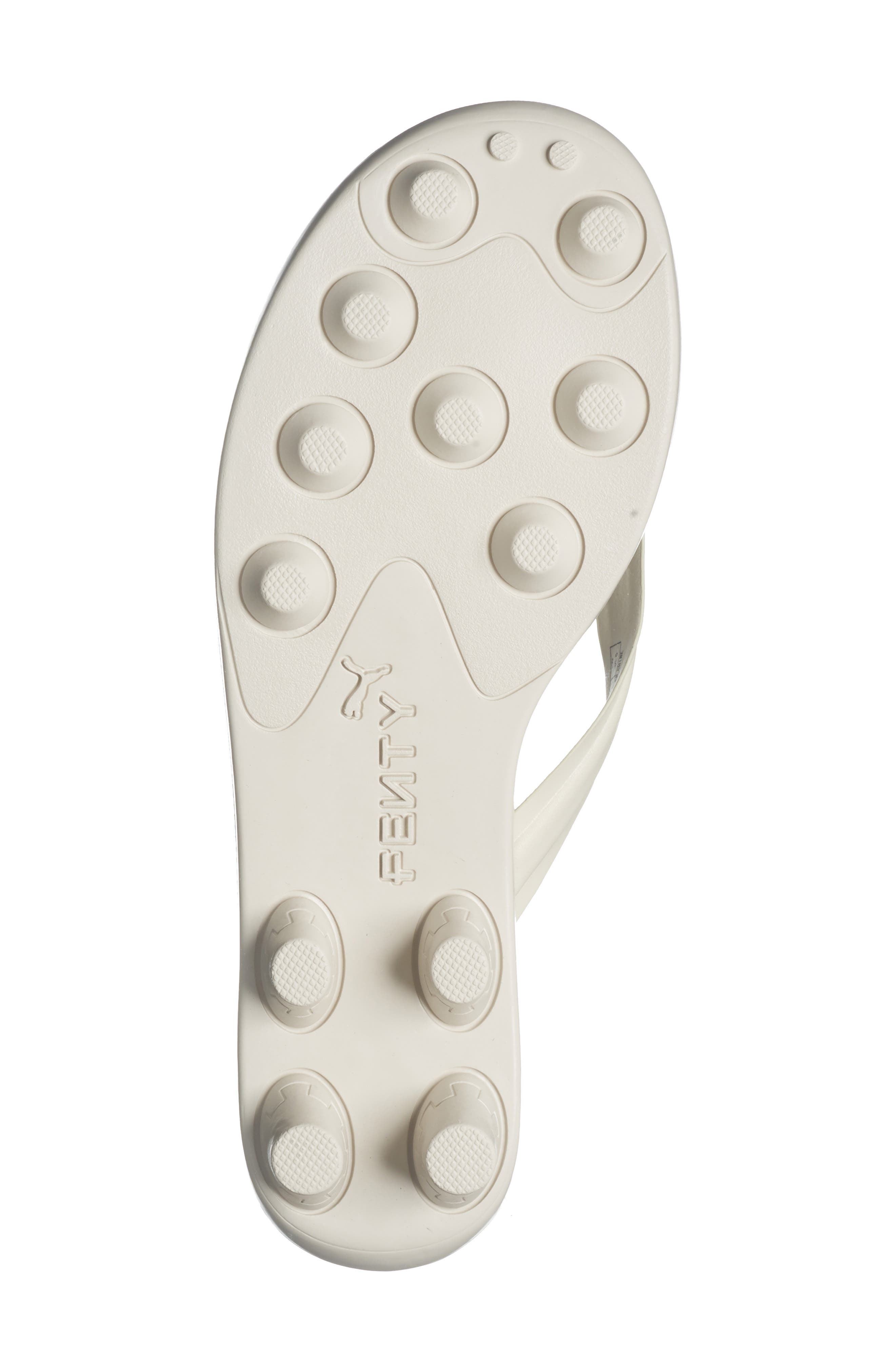 PUMA x FENTY Cat Cleat Jelly Sandal in Alpine Snow-Puma Gold at Nordstrom - 6