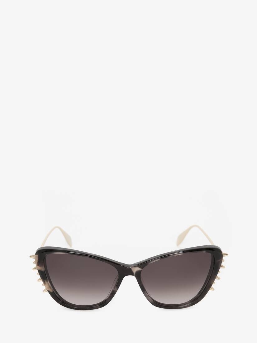 Punk Stud Combi Cat-eye Sunglasses in Grey/havana - 1