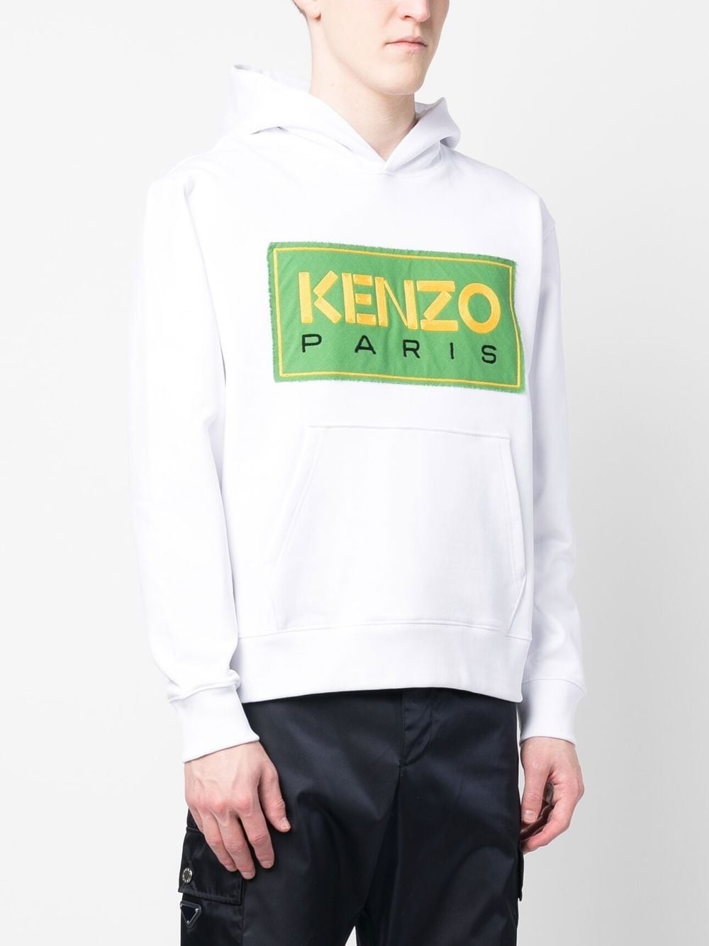 logo-patch hoodie - 3