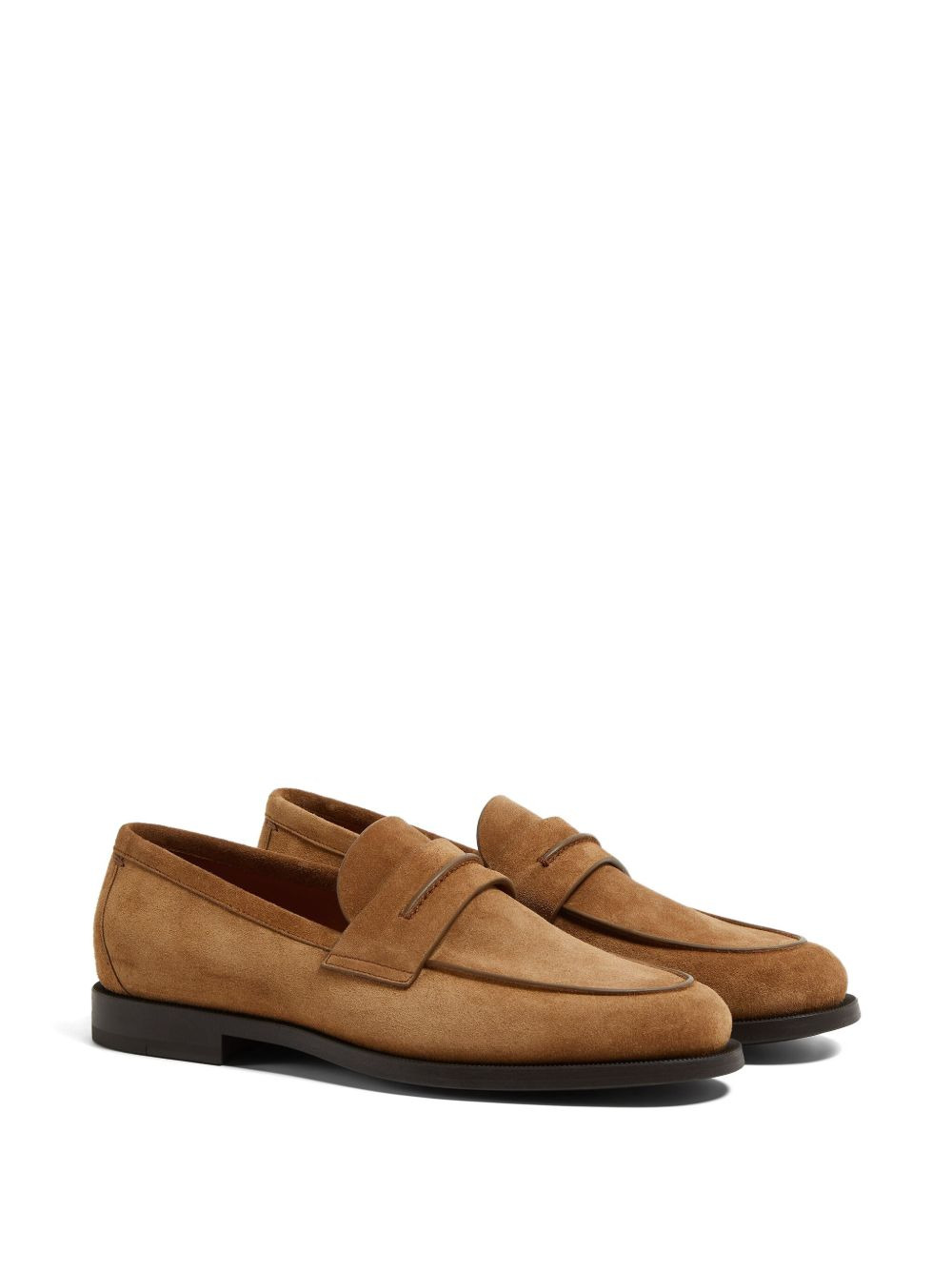suede penny loafers - 2