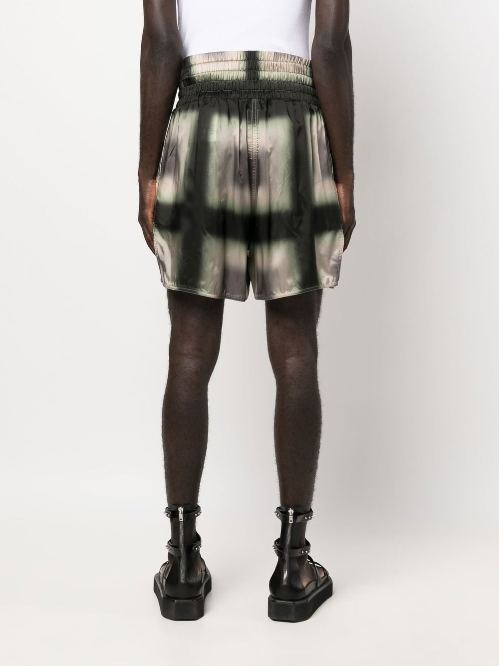 geometric-print drawstring shorts - 4