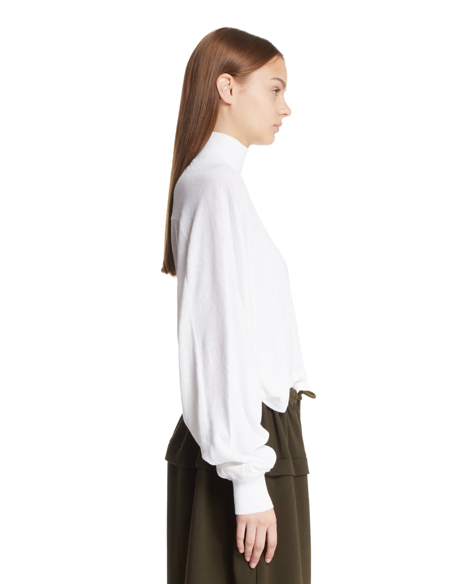 White Backless Sweater - 5