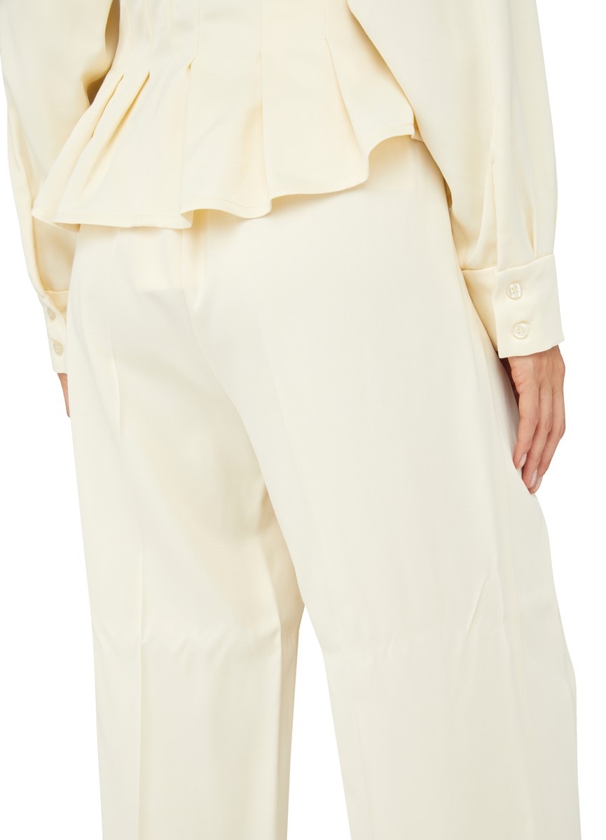 Wide leg tailored trousers - 5