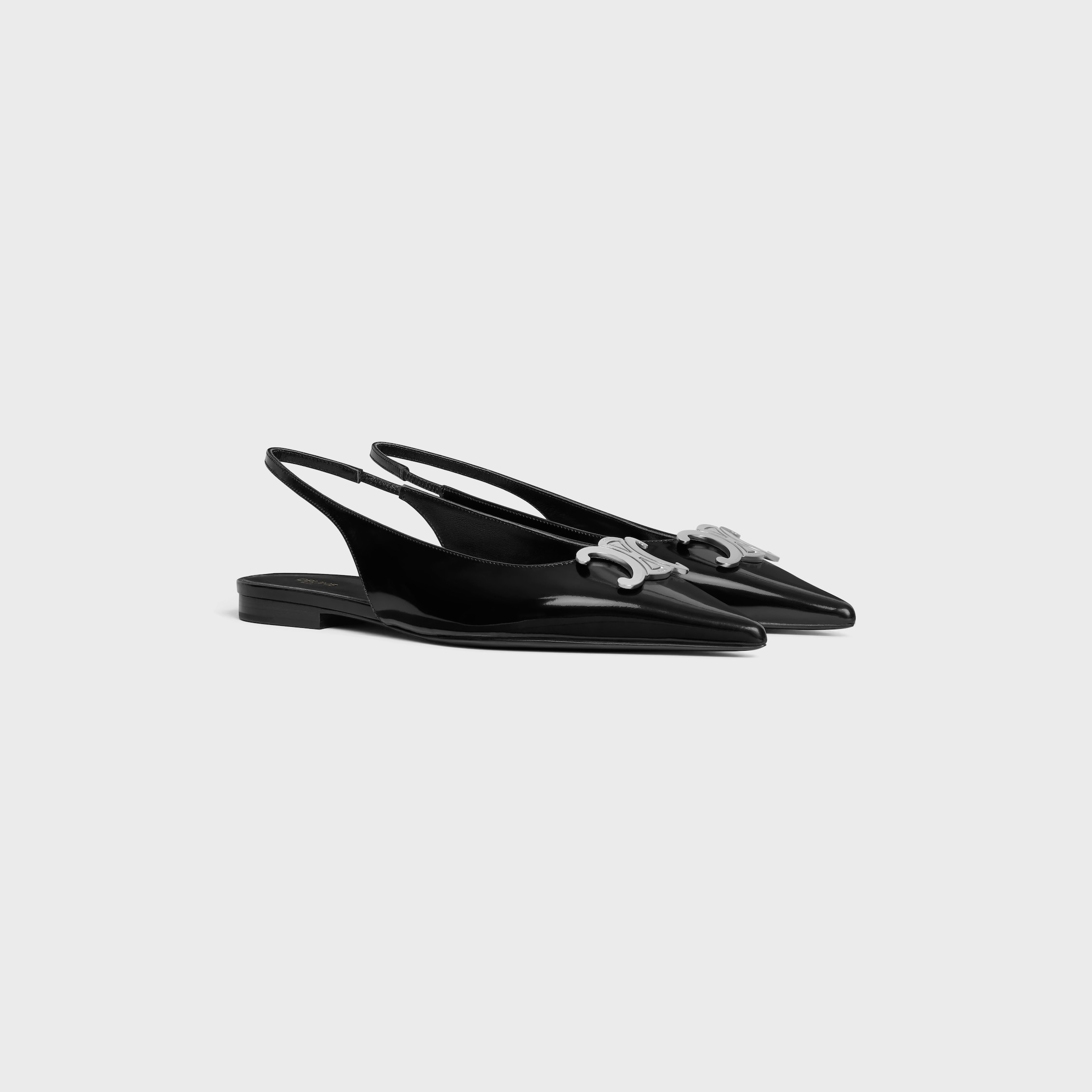 CELINE ALMA TRIOMPHE FLAT SLINGBACK in GLOSSY CALFSKIN - 2