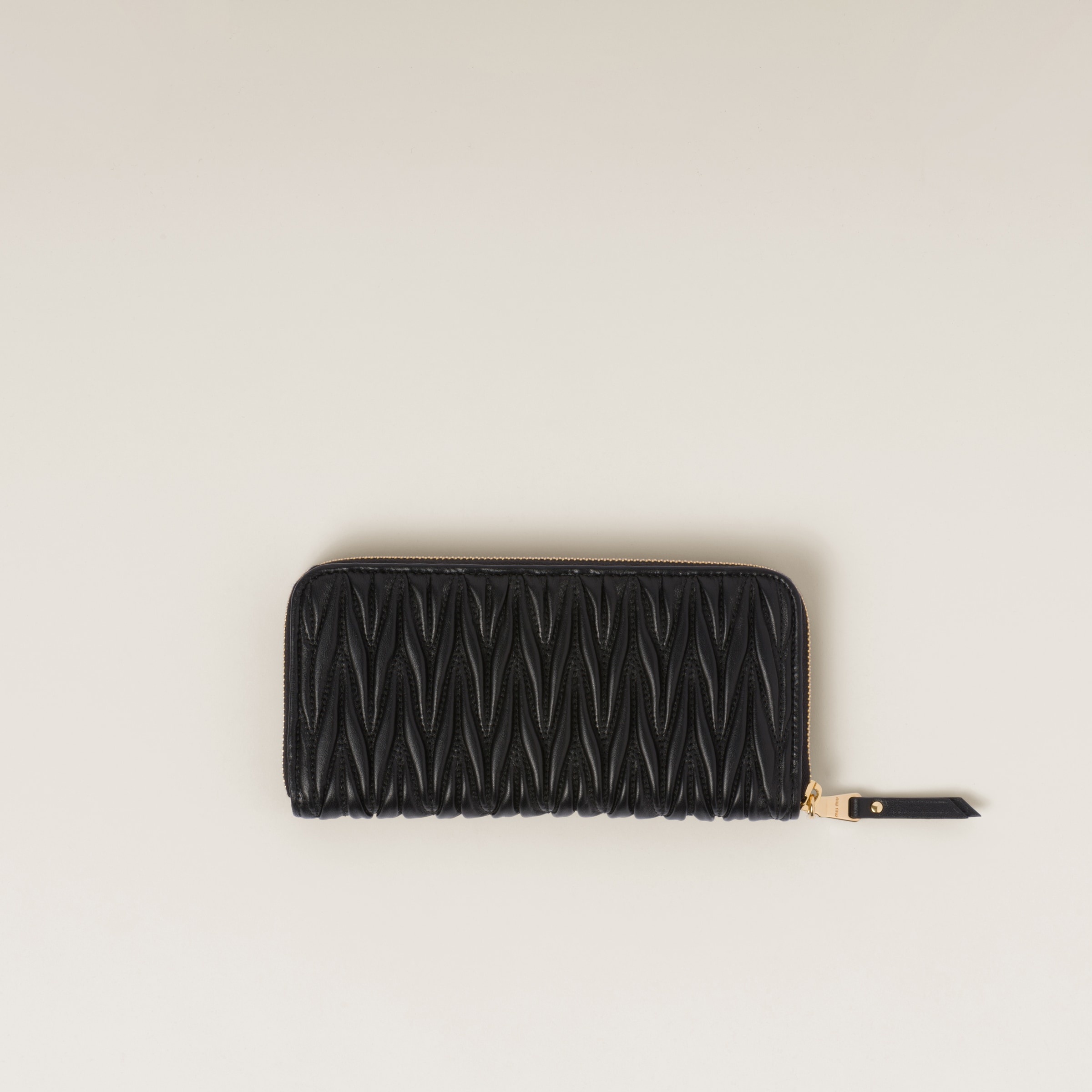 Large matelassé nappa leather wallet - 3