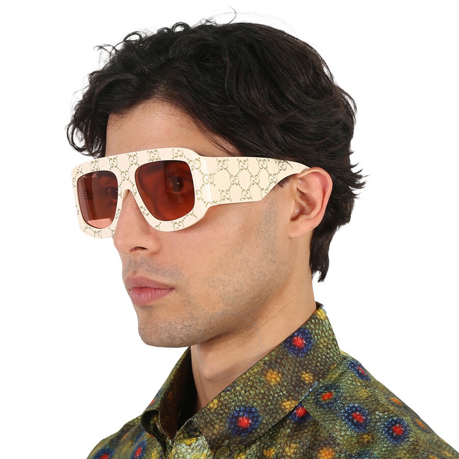 Gucci Orange Mask Men's Sunglasses GG0983S 001 59 - 2