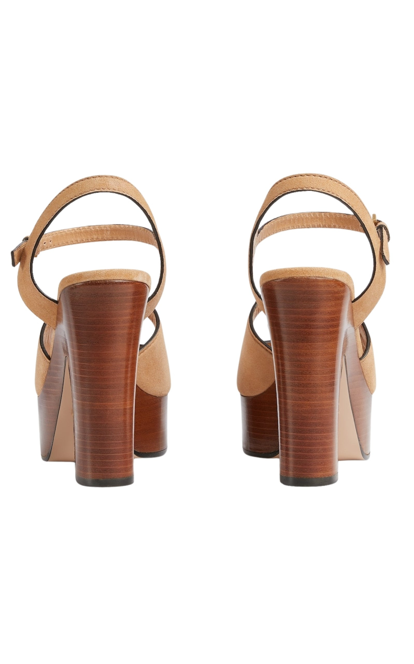 Interlocking G Cutout Leather Platform Sandals (Copy) - 5