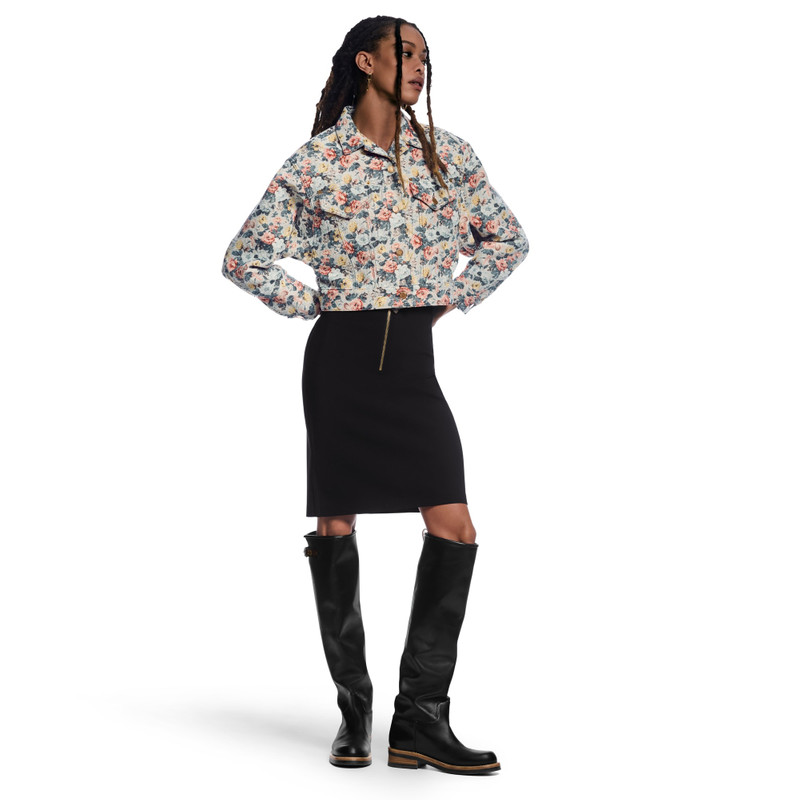 Louis Vuitton Cropped Floral Jacquard Jacket outlook