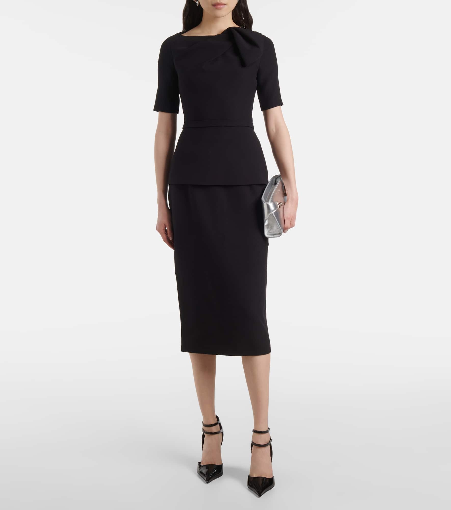 Hokoku crêpe pencil skirt - 2