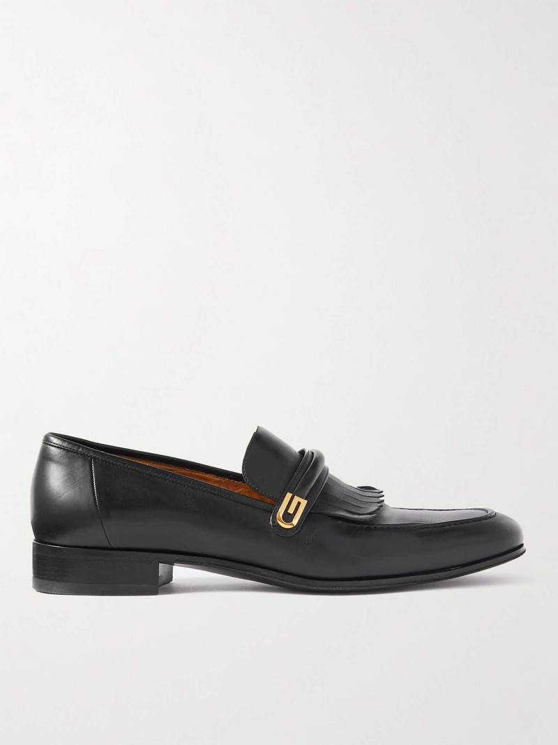 Fringed Leather Loafers - 1