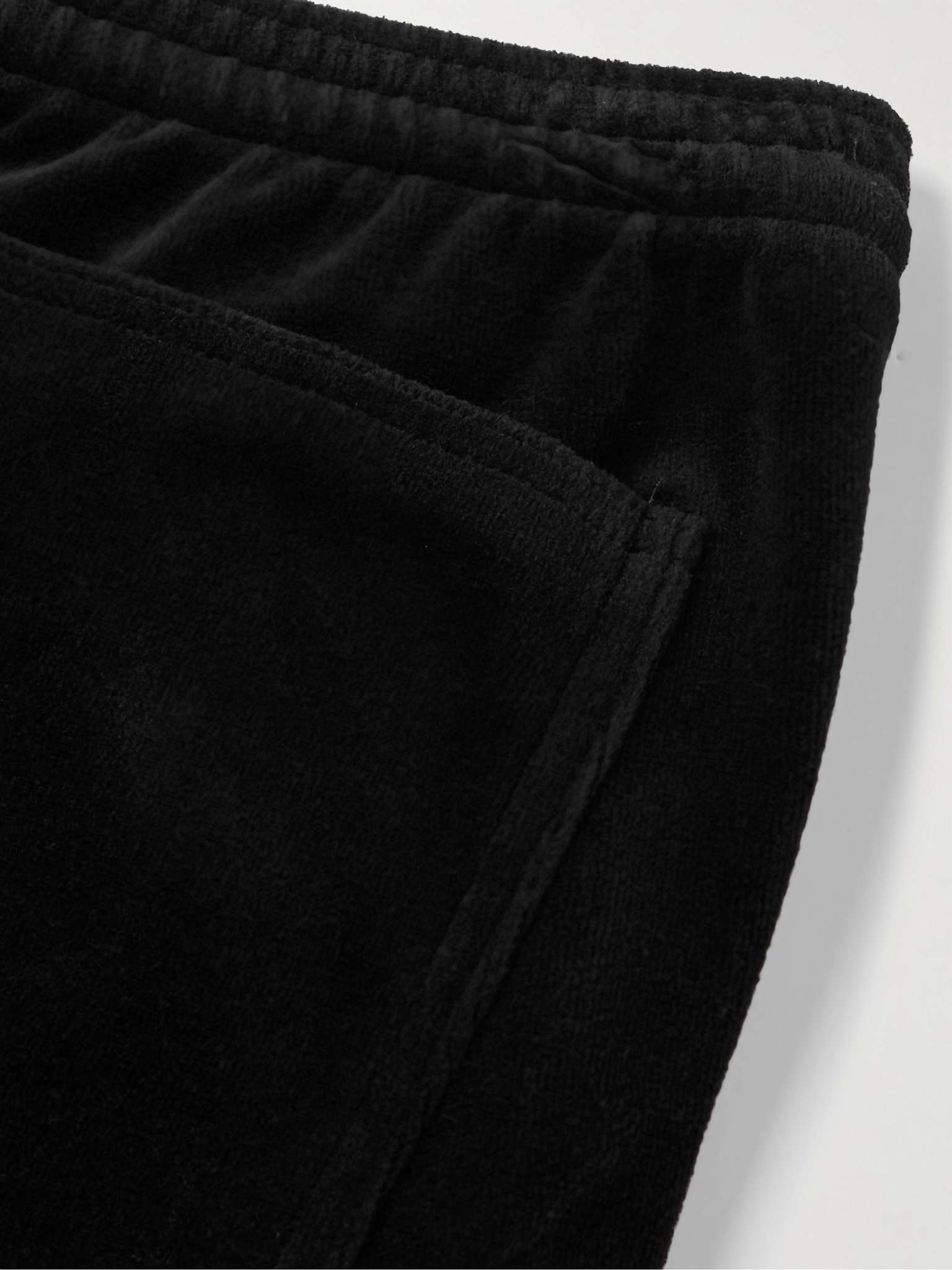 + Lastman Bootcut Cotton-Blend Velour Track Pants - 5