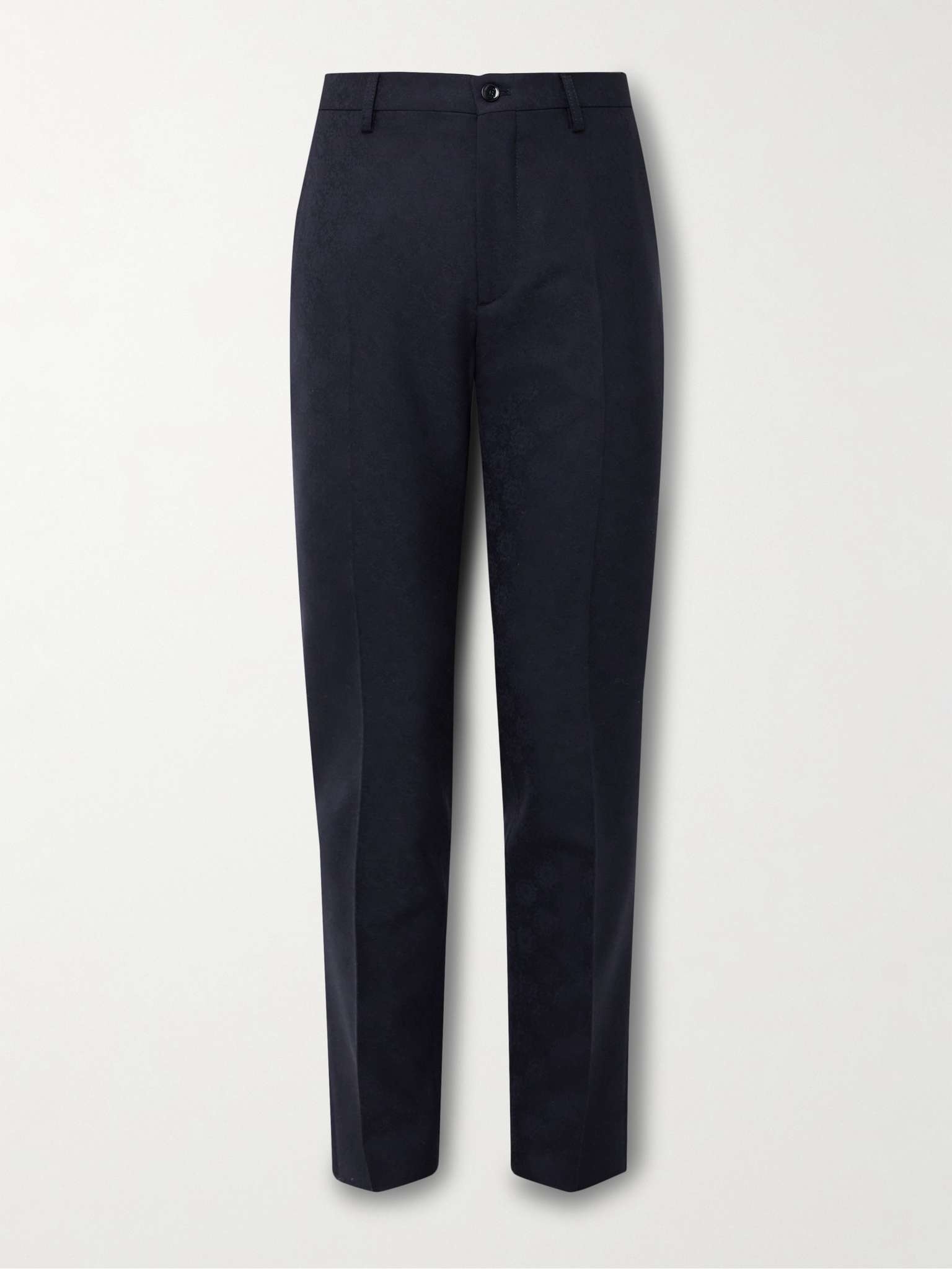 Slim-Fit Wool-Jacquard Suit Trousers - 1