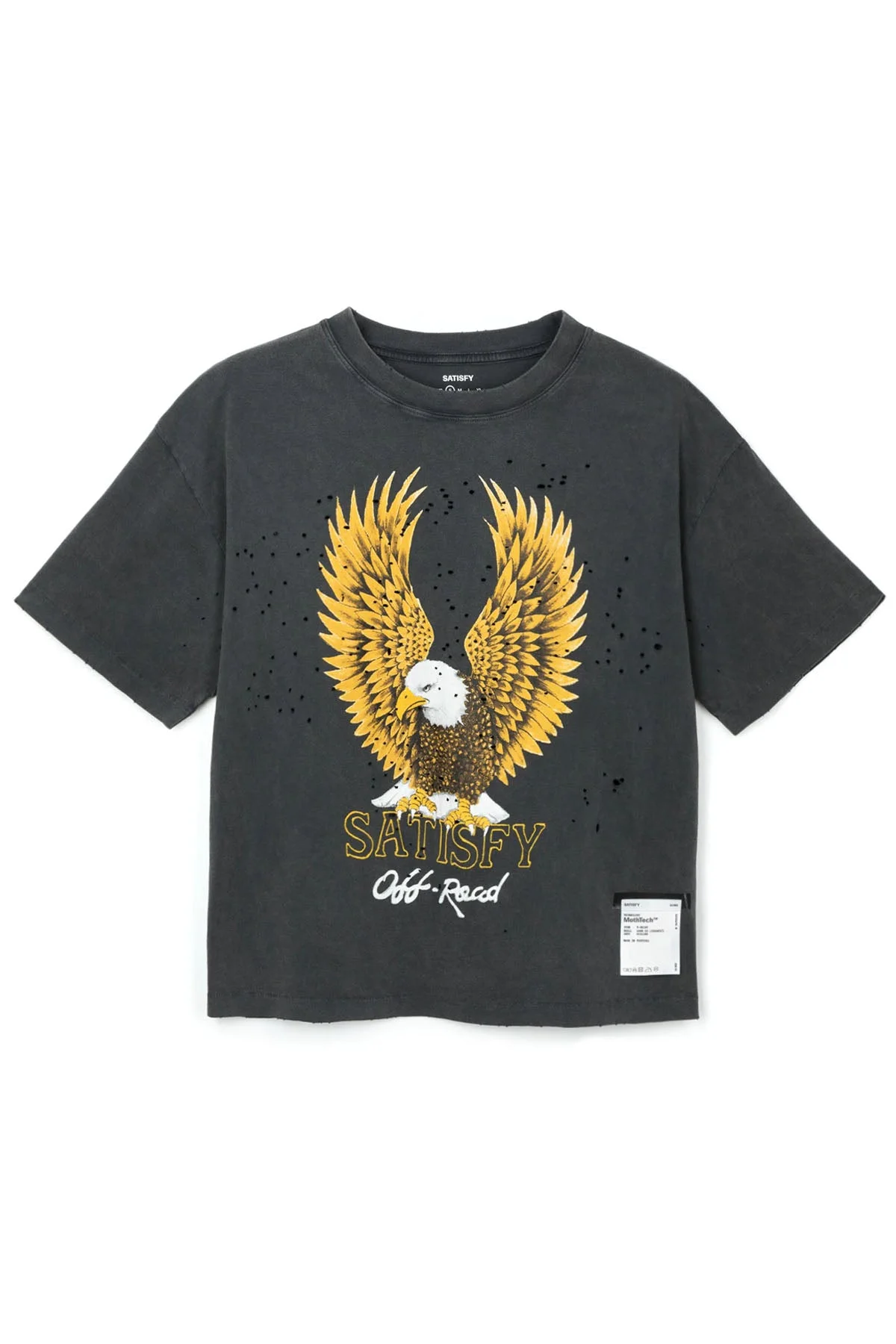 MothTech T-Shirt Eagle (Color) - Faded Black - 1