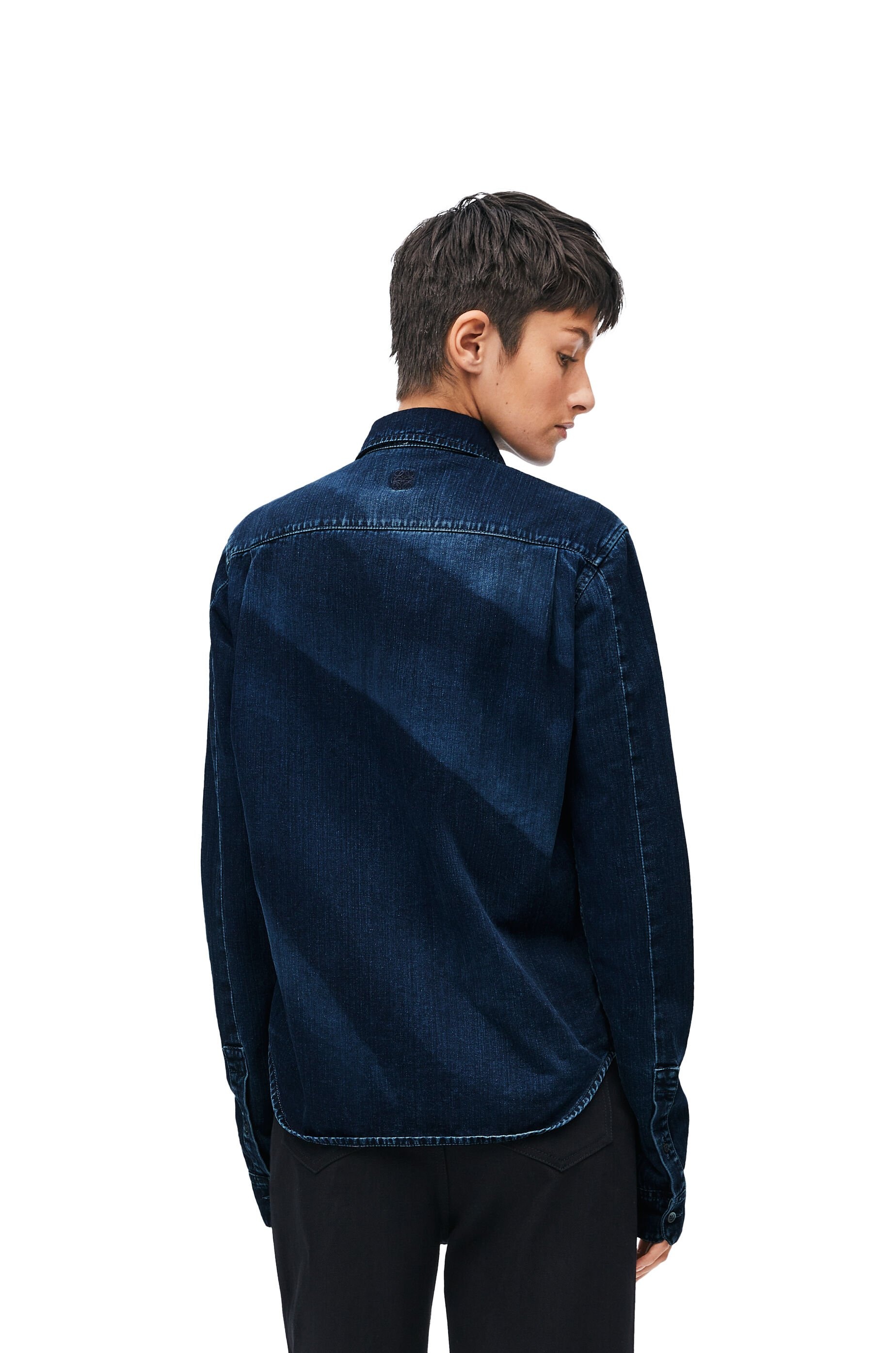 Pleated shirt in denim - 4