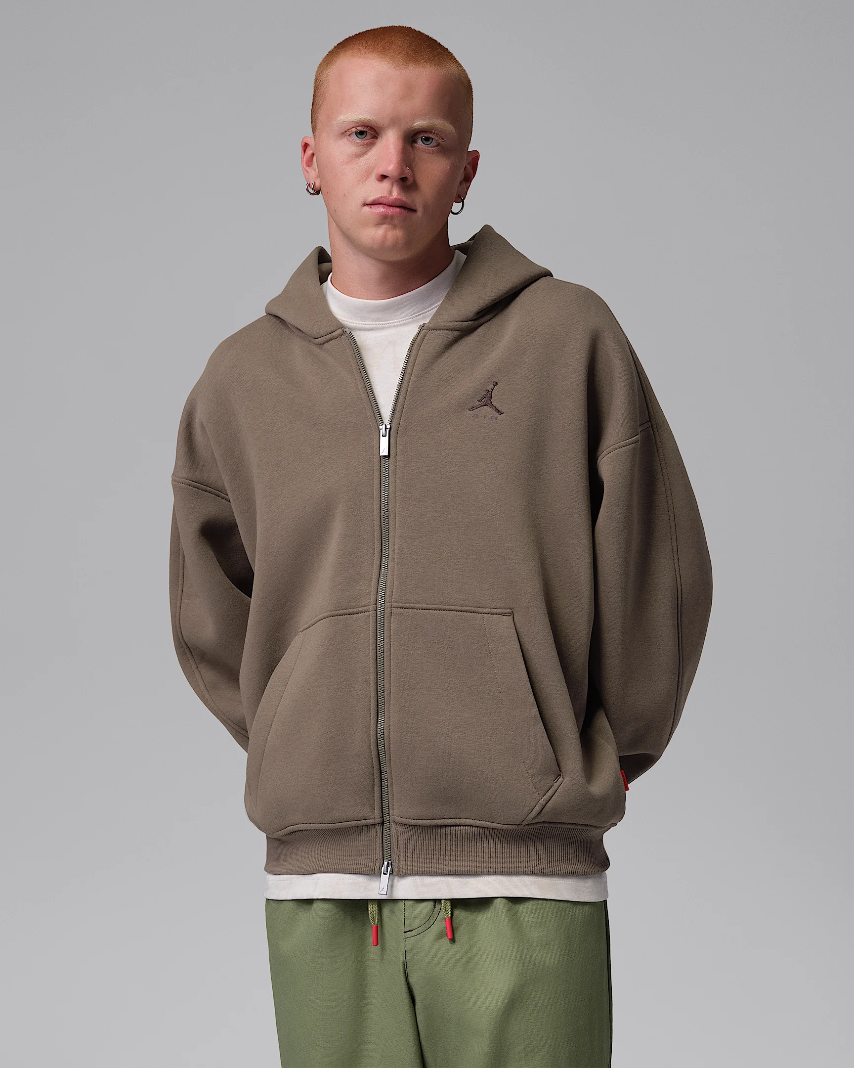 Jordan Brooklyn Men's Oversized Fleece Full-Zip - 1