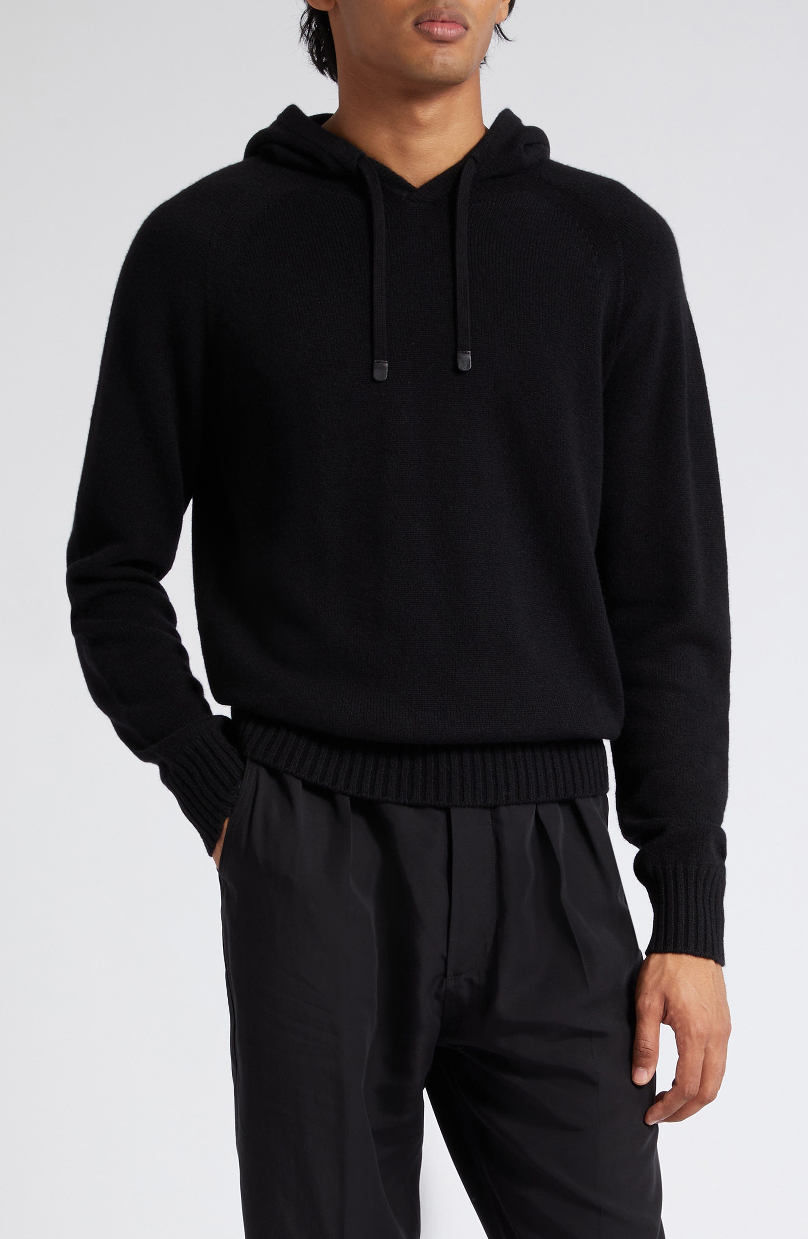 Cashmere Blend Hoodie Sweater - 1