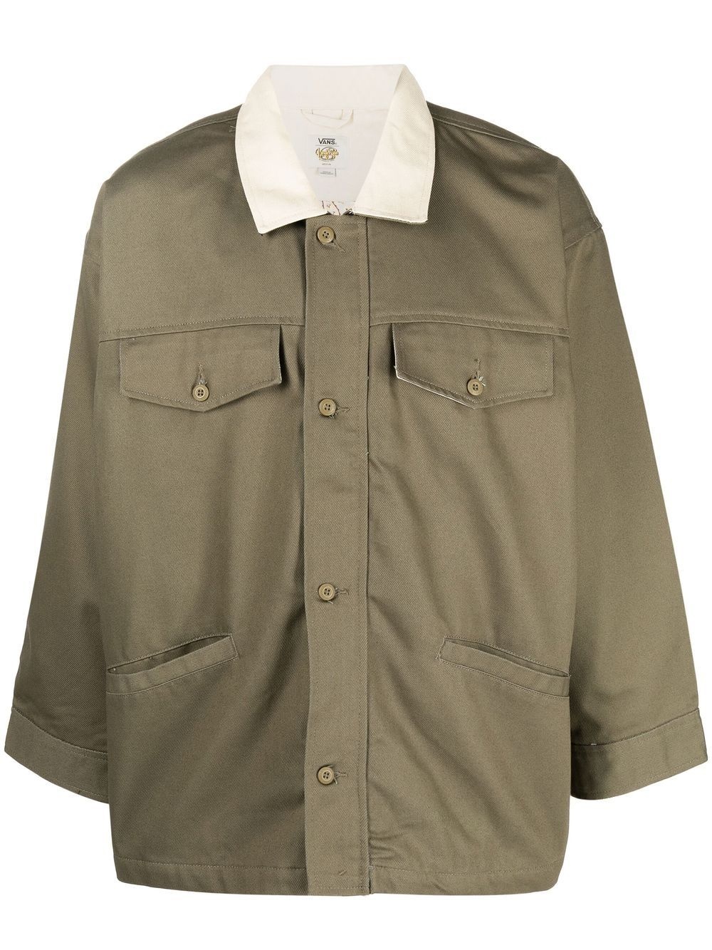 wide-sleeve shirt jacket - 1