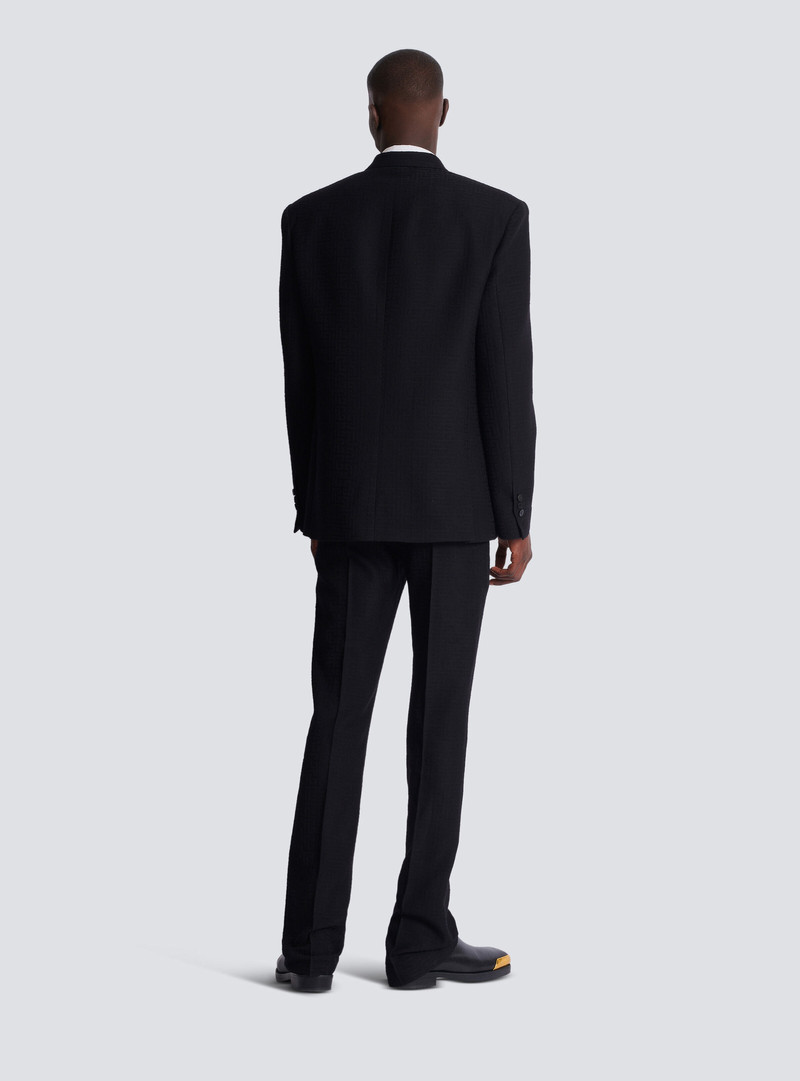 Monogram grain de poudre 1-button jacket 4