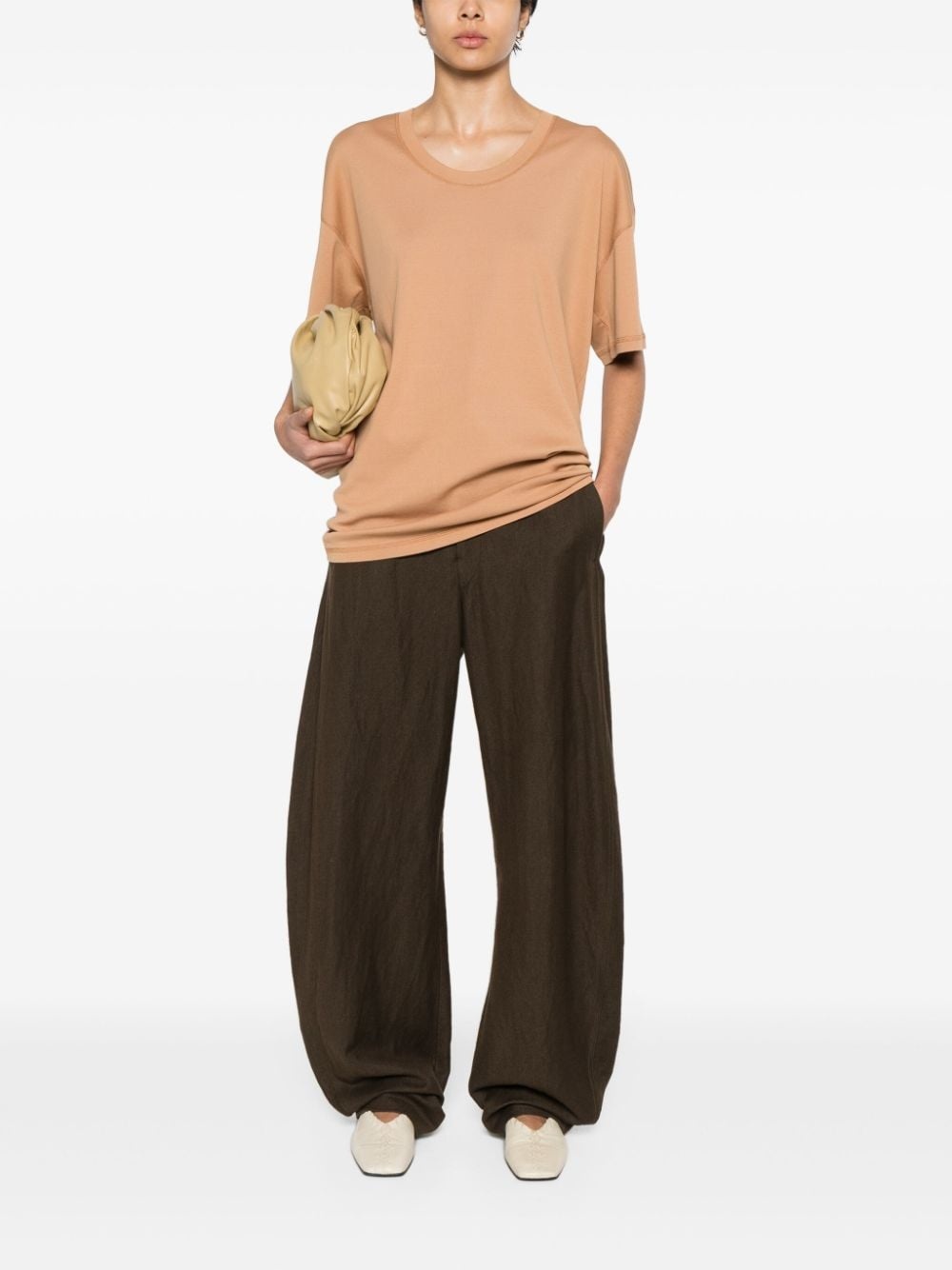 seam-detailing T-shirt - 2